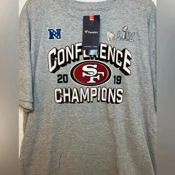 SAN FRANCISCO 49ERS 2019 NFC CHAMPIONS T-SHIRT 2XL - Picture 7 of 7